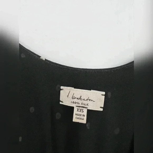 ARITZIA T. BABATON Black Ronnie Silk Polka Dot Dress LIKE NEW - Picture 2 of 4